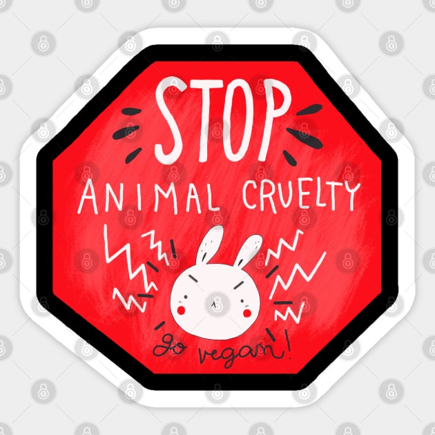 stop animal cruelty Sticker by violinoviola